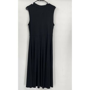 WHO WHAT WEAR Knit Sleeveless Long Full Skirt Sweater Dress‎ Back Cutout Neck L